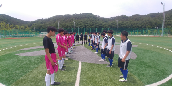 대전지역 최대 학생스포츠 토스리그 축구대회에 참가한 학생들