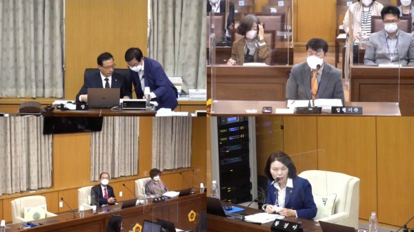대전시의회 복지환경위원회 회의 모습