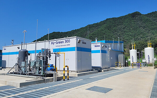 대전 동구 구도동 낭월 수소 충전소 인근에 조성한 첫 수소 생산 시설이 가동을 시작, 낭월 수소 충전소에 수소 공급을 시작했다.