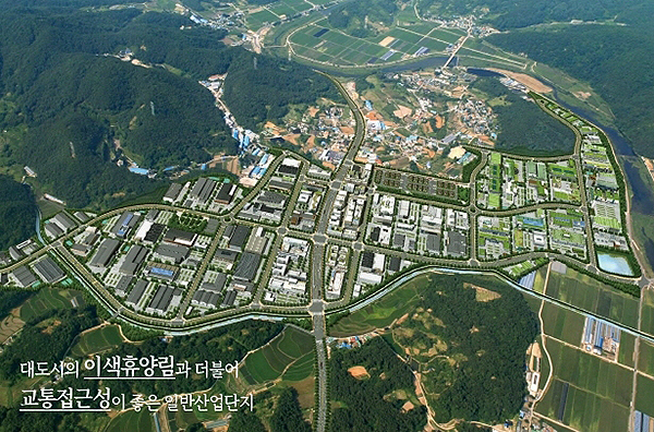 대전 도시공사가 개발하고 있는 대전 서구 평촌 일반 산업 단지.