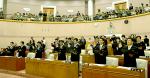 제6대 대전시의원들이 150만 시민의 대변자가 되겠다며 선서를 하고 있다.